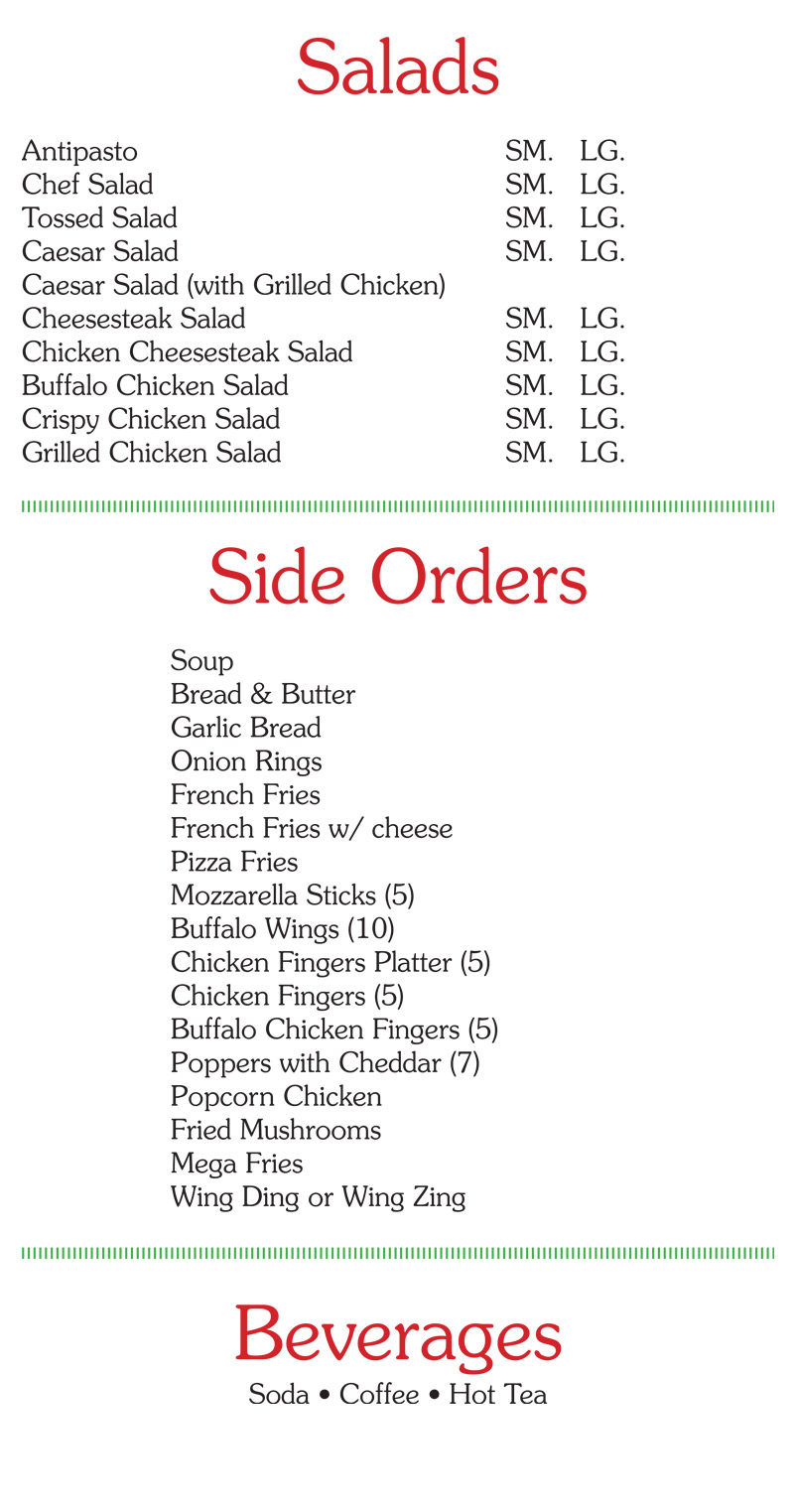 sal's pizza and restaurant mantua nj menu page 5